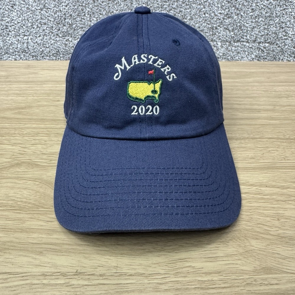 Masters Golf Hat Cap Strap Back 2020 Blue Augusta National American Needle